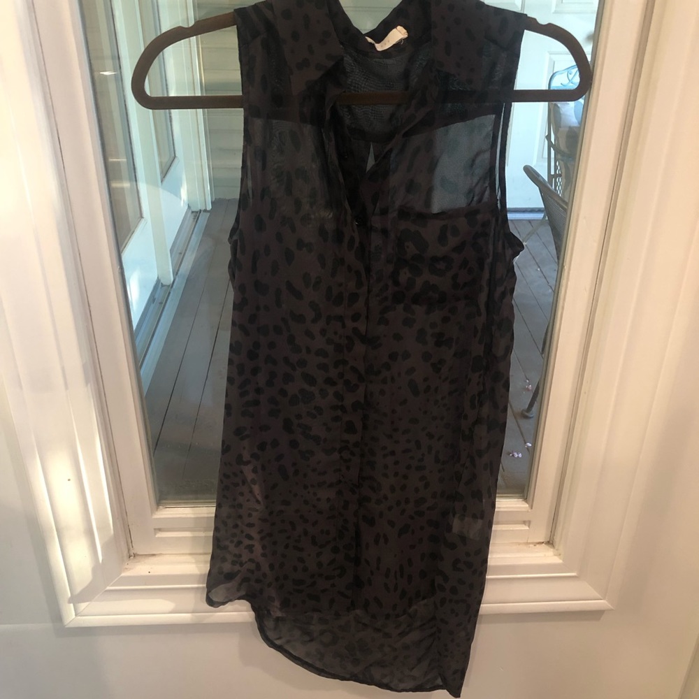 Sheer leopard tunic -perfect over tank & leggings